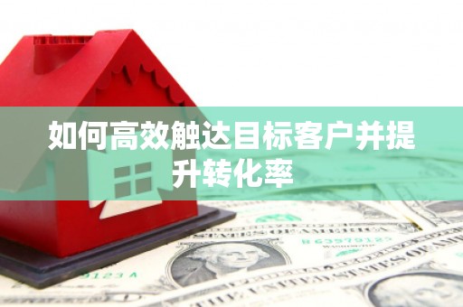 蔡甸如何高效触达目标客户并提升转化率